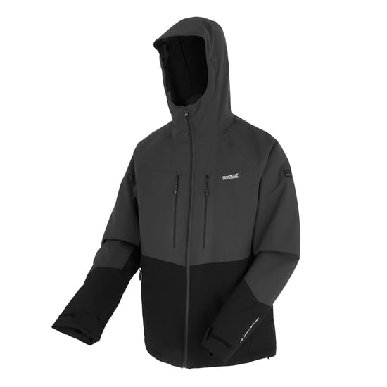 Regatta Mens Highton Stretch Padded Jacket (Ash/Black) - Image 3