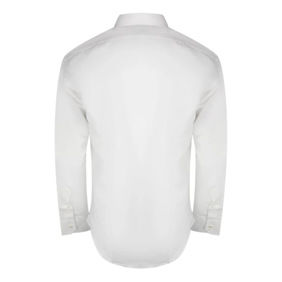 Aquascutum Effen herenoverhemd met lange mouwen (Wit) - Image 2
