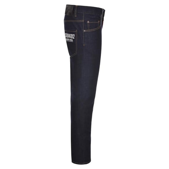DSquared2 Heren Italiaanse Adres Logo Jeans (Marineblauw) - Image 3
