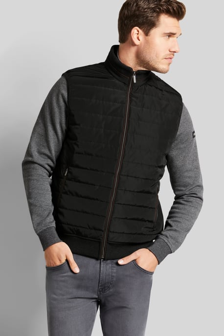 Bugatti Herren Vest met kruissteek - Image 1