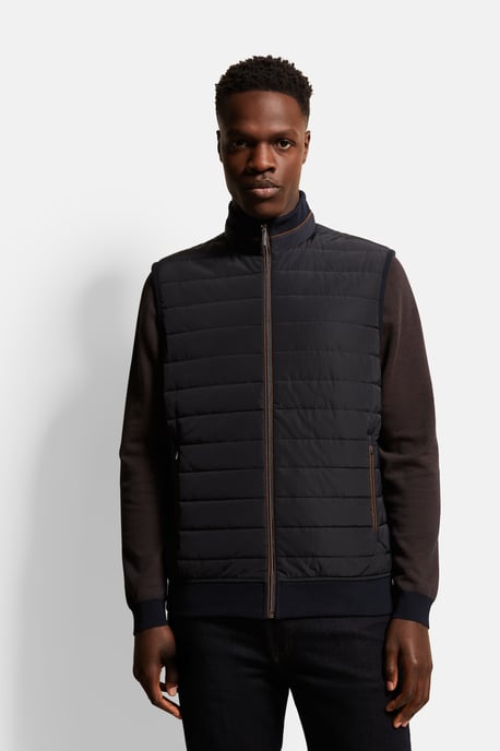 Bugatti Herren Vest met kruissteek - Image 1
