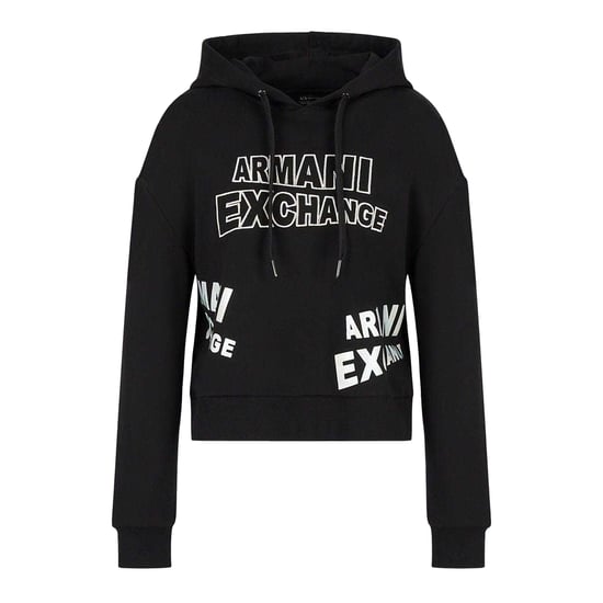 Armani Exchange Womens/Ladies Pull Over Hoodie (Black) - Image 1