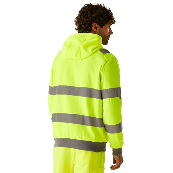 Regatta Professional Mens Pro Contract Hi-Vis Hoodie (Yellow) - Image 4