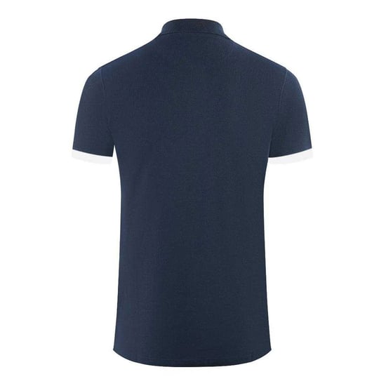 Aquascutum Unisex Adult Branded Collar Polo Shirt (Navy) - Image 2