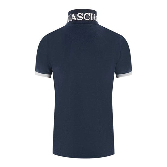 Aquascutum Unisex Adult Branded Collar Polo Shirt (Navy) - Image 3