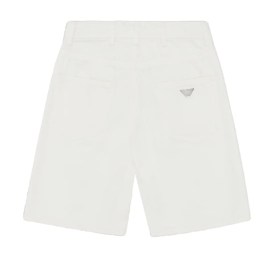 Emporio Armani Jeansshorts för barn/unga (Vit) - Image 2
