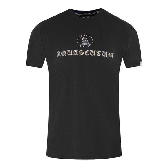 Aquascutum Unisex Adult Script Logo T-Shirt (Zwart) - Image 1