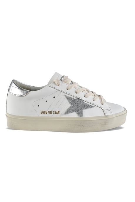 Golden Goose Deluxe Brand Hi Star Sneakers Wit - Image 1