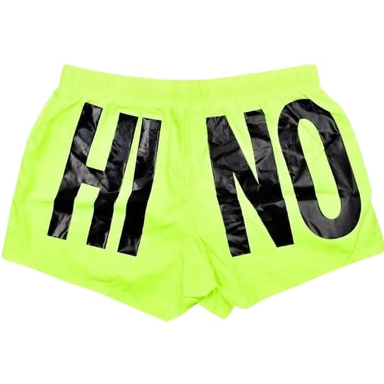 Moschino Mens Logo Polyester Swim Shorts (Yellow) - Image 1