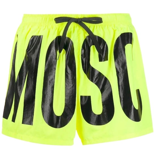 Moschino Heren Polyester Zwemshort met Logo (Geel) - Image 2