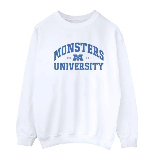 Disney Mens Monsters University Logo Sweatshirt (White) - Image 1