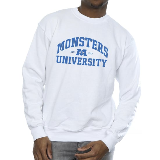 Disney Mens Monsters University Logo Sweatshirt (Vit) - Image 4