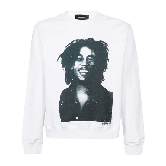 DSquared2 Heren Bob Marley Cool Fit Sweatshirt (Wit) - Image 1