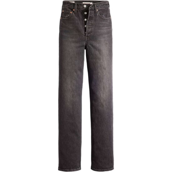 Levi's Ribcage full length static noise black denim - Image 3