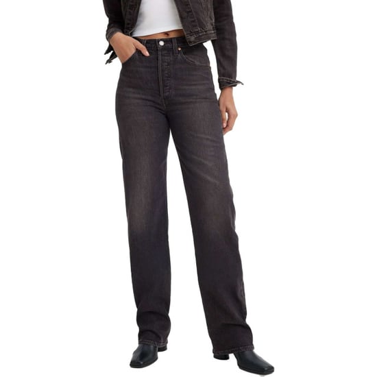 Levi's Ribcage full length static noise black denim - Image 6