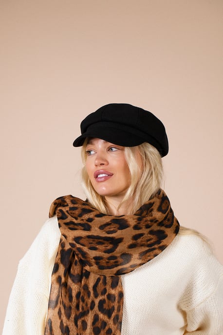 Scarf In Brown Leopard - Image 3