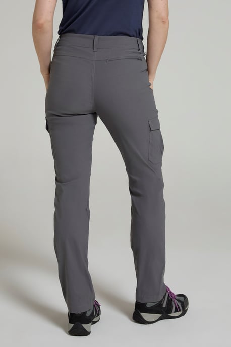 'Conniston' Women's Cargo Trousers Quick Dry Stretchy Camping Hiking Pants Grey - Image 3