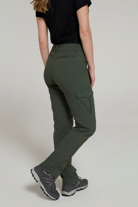 'Conniston' Women's Cargo Trousers Quick Dry Stretchy Camping Hiking Pants Khaki - Image 3