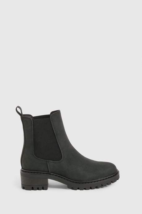 Chunky Chelsea Elastic Panel Ankle Boots - Image 3