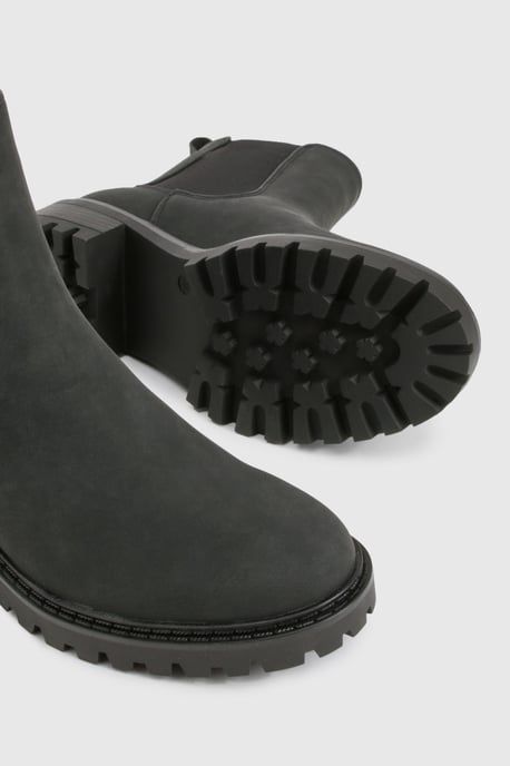 Chunky Chelsea Elastic Panel Ankle Boots - Image 5