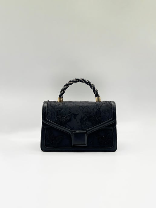 Butterfly Embellished Stachel In Black - Image 1