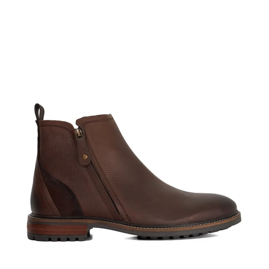 Dune Mens Cian - Leather Zip Detail Ankle Boots - Image 2
