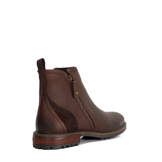 Dune Mens Cian - Leather Zip Detail Ankle Boots - Image 4