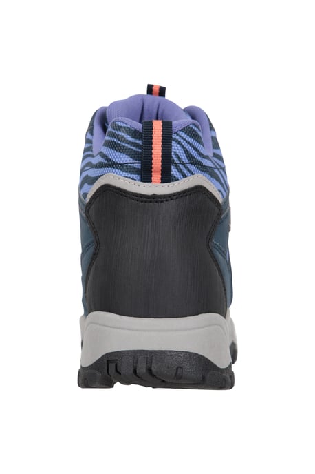 'Adventurer' Women's Printed Waterproof Boots EVA Footbed Outdoors Hiking Trekking Shoes Navy - Image 3