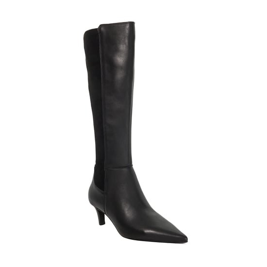 Dune Ladies Sultry - Leather Knee High Kitten Heel Boots - Image 1