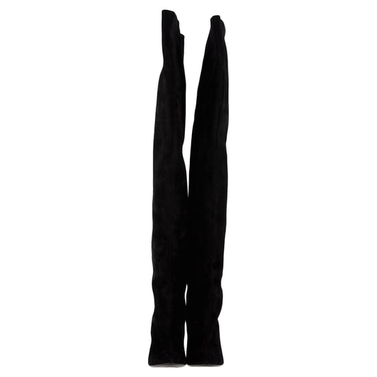 Alaïa Over The Knee Boots in Black Suede - Image 2