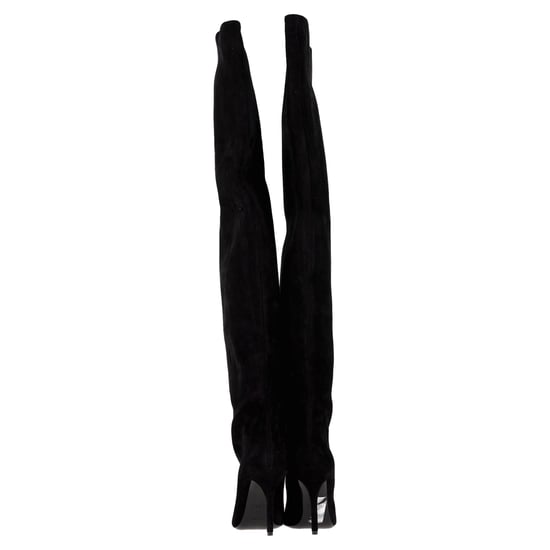 Alaïa Over The Knee Boots in Black Suede - Image 5