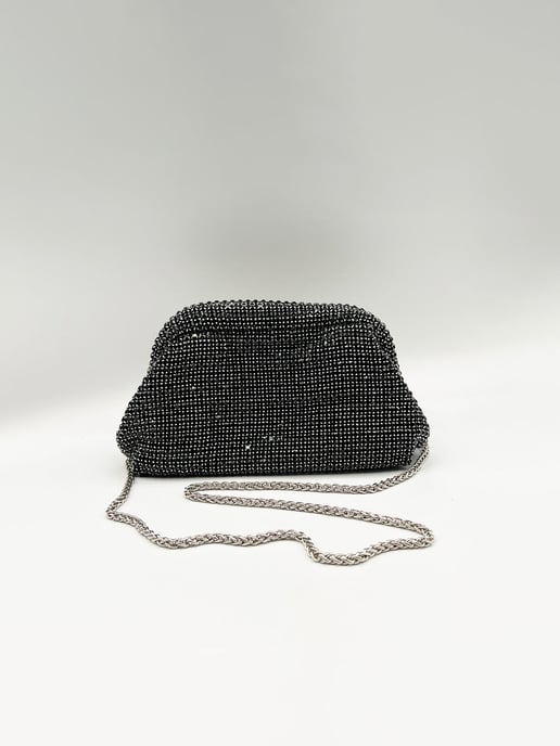 Pouch Clutch Bag In Black - Image 2