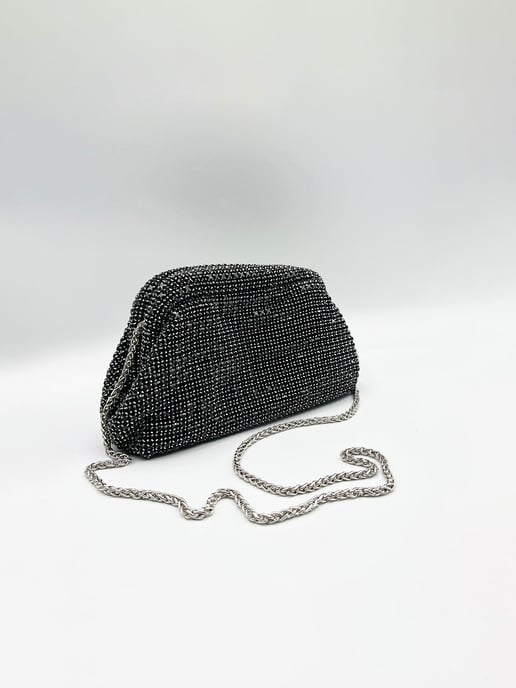 Pouch Clutch Bag In Black - Image 5
