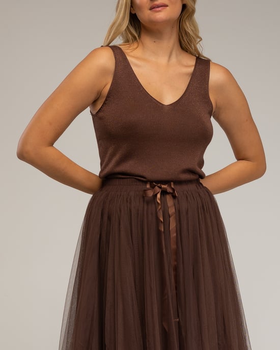 Gebreid topje met Lurex - Image 3