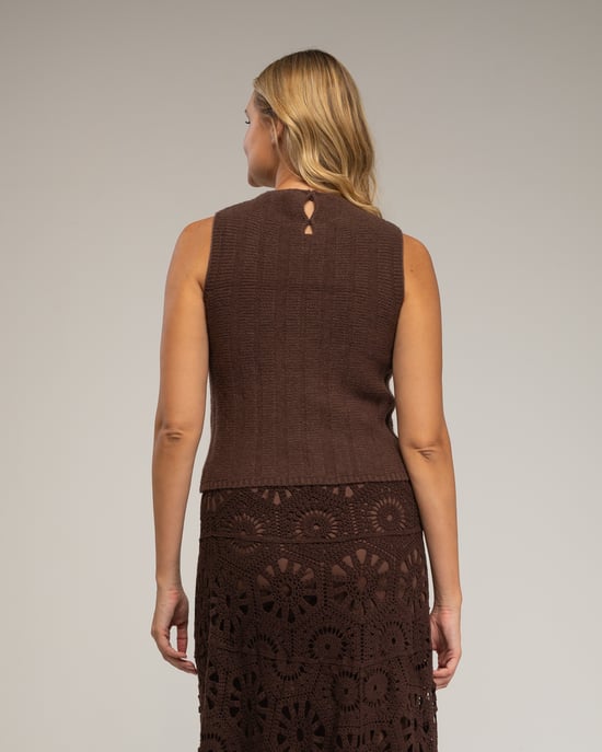 Mouwloze gebreide top - Image 2