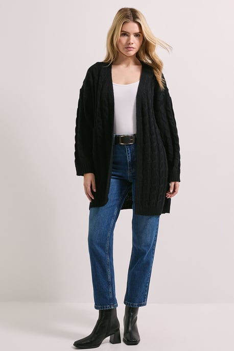 Chunky Longline Multi Cable Cardigan - Image 2
