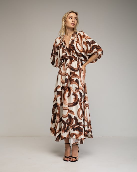 Bedrukte maxi-jurk. - Image 2