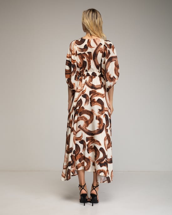 Bedrukte maxi-jurk. - Image 3