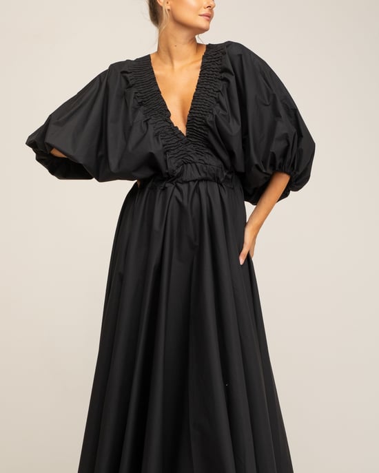 Maxi jurk met pofmouwen - Image 4