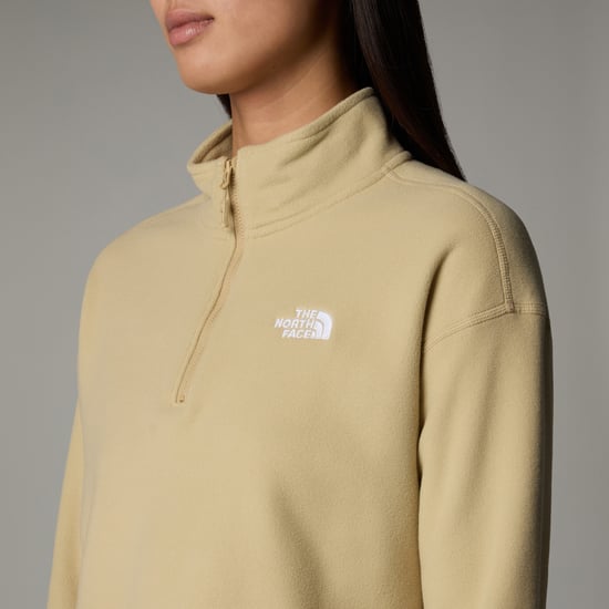 Women’S 100 Glacier Cropped 1/4 Zip Fleece - Image 4