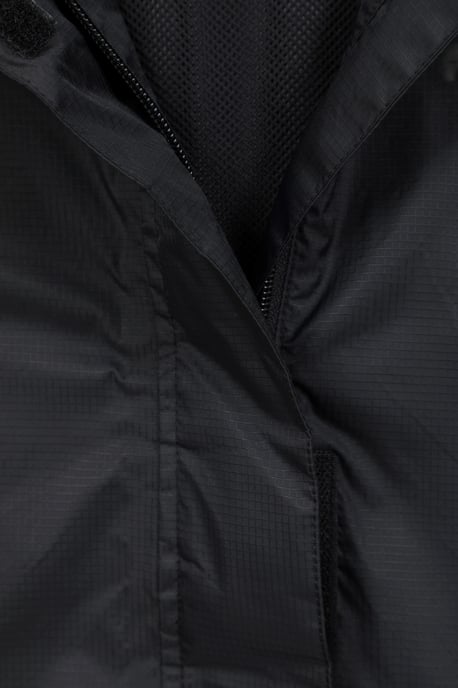 'Torrent' Women's Waterproof Jacket with Adjustable Hood & Cuffs Long Sleeve Trekking Raincoat Black - Image 5