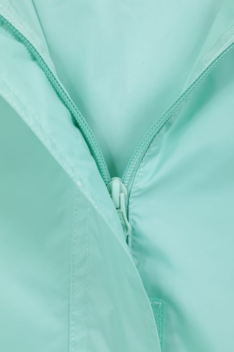 'Pakka' Women's Packable Jacket Waterproof Breathable Adjustable Hood Rain Coat Mint - Image 6