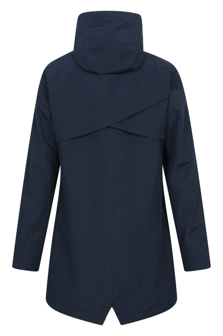 'Hilltop' Women's Waterproof Jacket with Side Pockets Outdoors Rain Coat Navy - Image 3