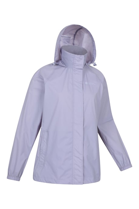 'Pakka' Women's Packable Jacket Waterproof Breathable Adjustable Hood Rain Coat Lilac - Image 2