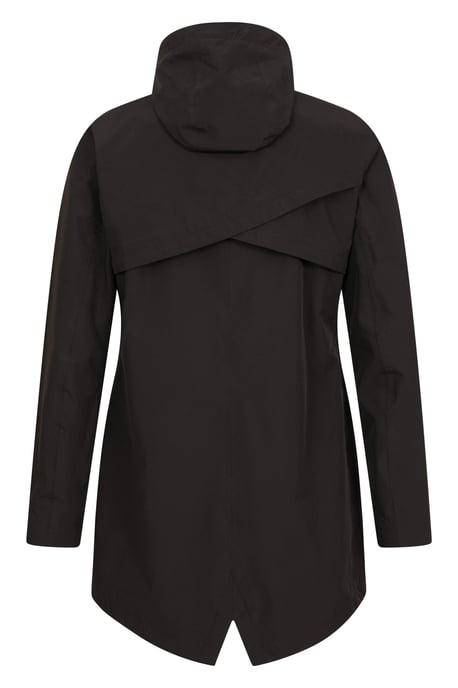 'Hilltop' Women's Waterproof Jacket with Side Pockets Outdoors Rain Coat Black - Image 6