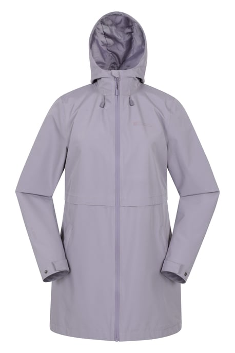 'Hilltop' Women's Waterproof Jacket with Side Pockets Outdoors Rain Coat Purple - Image 1
