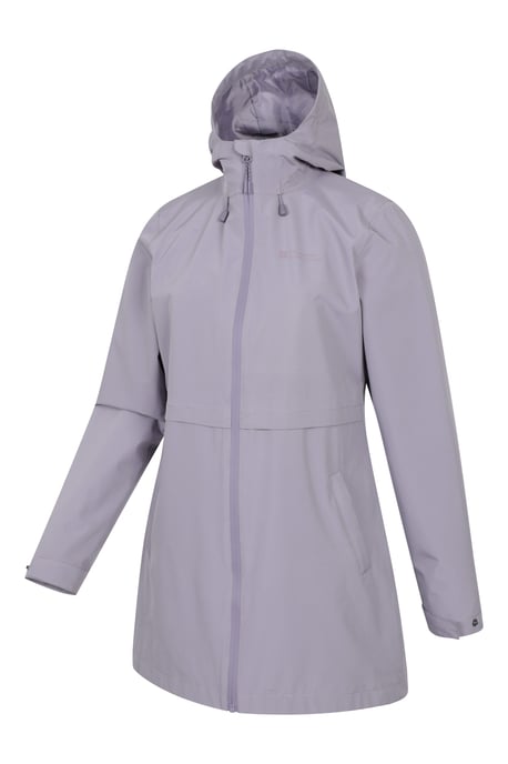 'Hilltop' Women's Waterproof Jacket with Side Pockets Outdoors Rain Coat Purple - Image 4