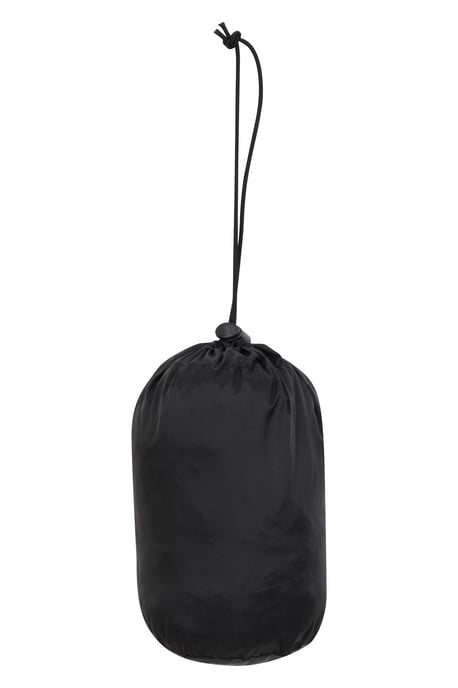 'Pakka' Women's Packable Jacket Waterproof Breathable Adjustable Hood Rain Coat Black - Image 6