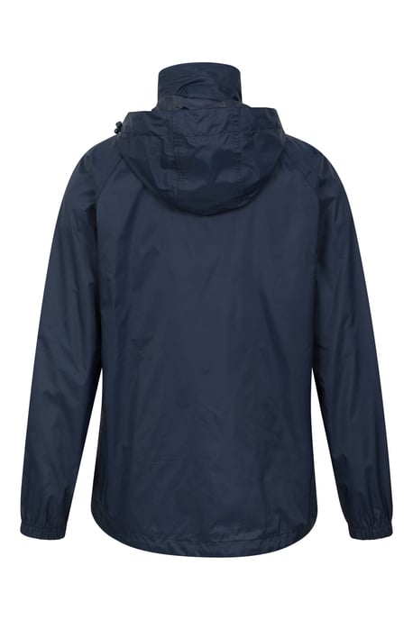 'Pakka' Women's Packable Jacket Waterproof Breathable Adjustable Hood Rain Coat Navy - Image 3