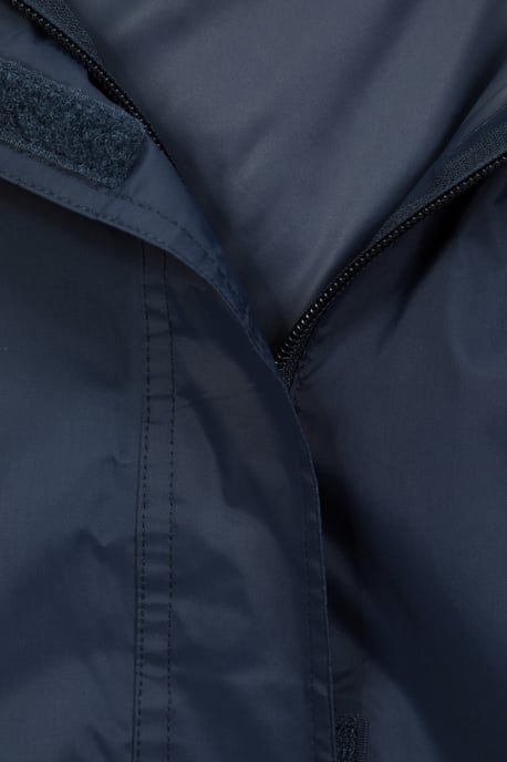'Pakka' Women's Packable Jacket Waterproof Breathable Adjustable Hood Rain Coat Navy - Image 5